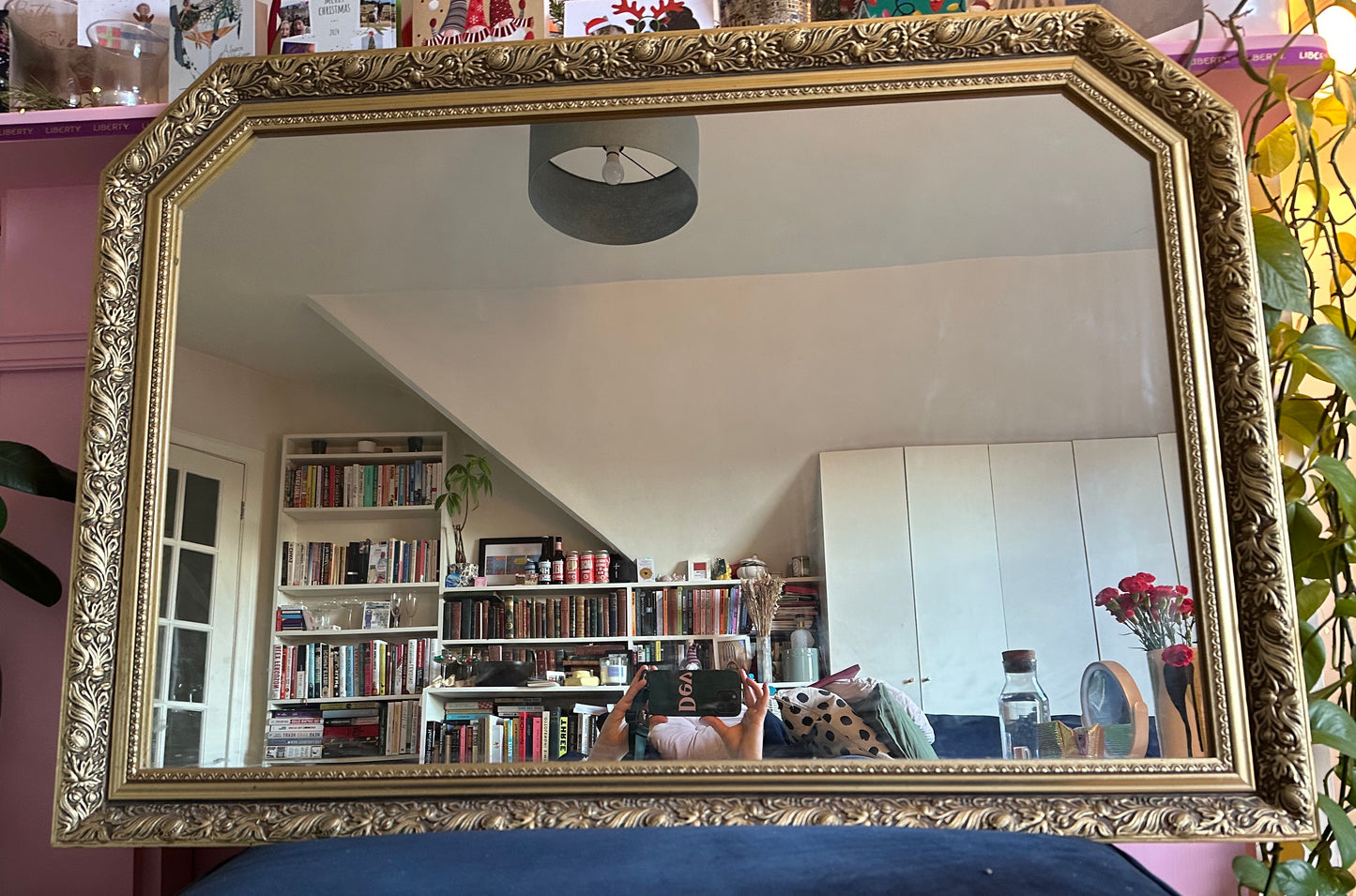 Large Gold Edged Mirror - Available for Commission