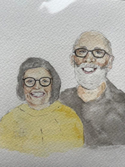 Hand Painted Watercolour Portraits