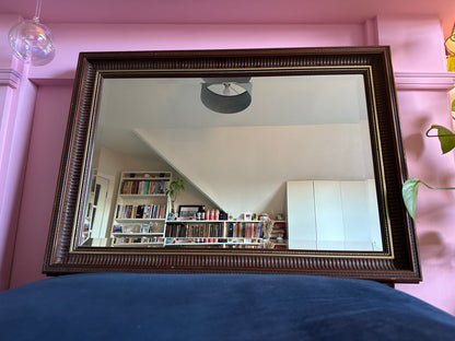 Medium Wood Carved Edge Mirror - Available for Commission