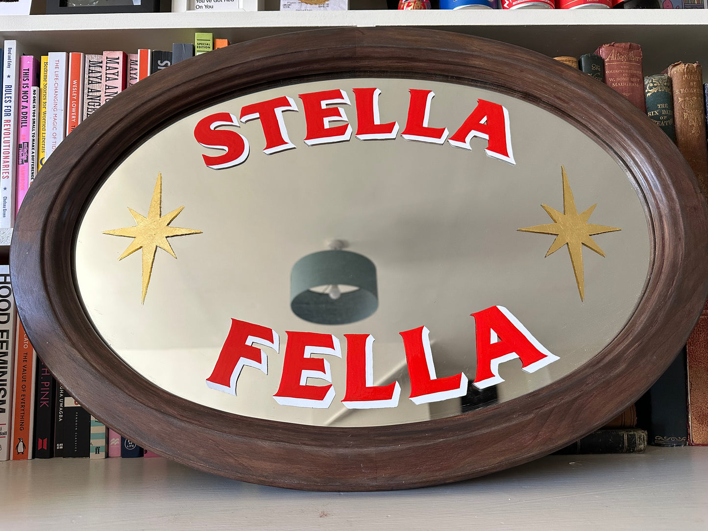 'Stella Fella' Gold Leaf Mirror